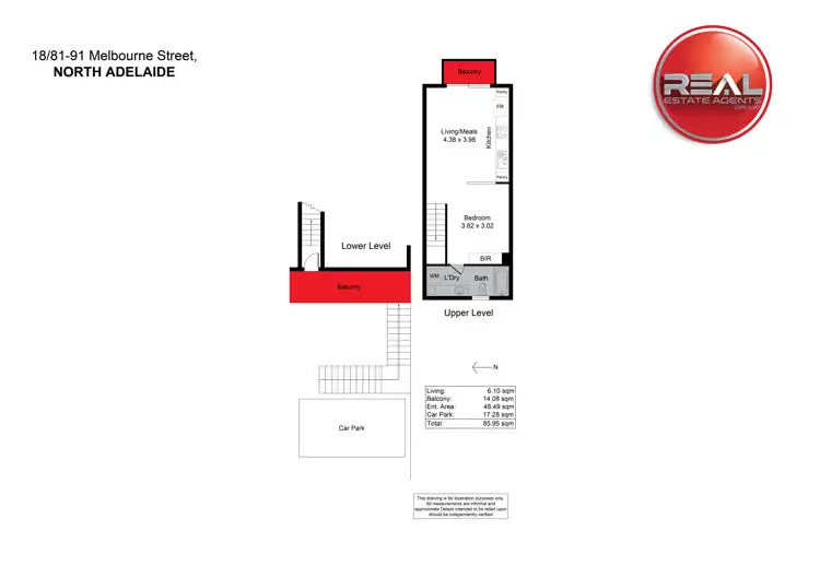 Floorplan of Homely house listing, 17/81 Melbourne Street, North Adelaide SA 5006