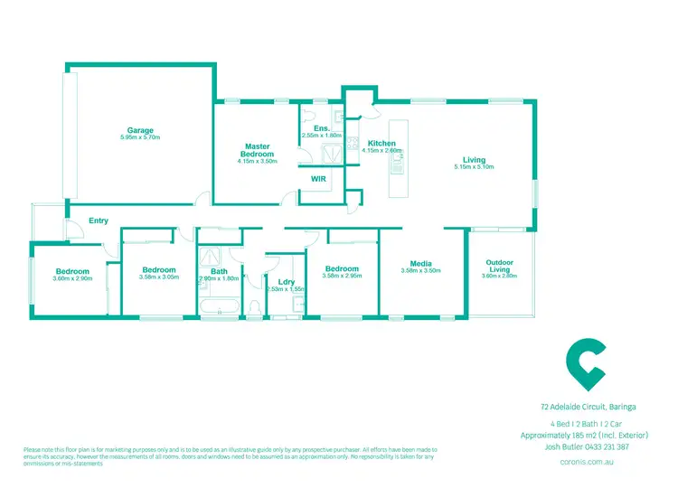 Floorplan of Homely house listing, 72 Adelaide Circuit, Baringa QLD 4551