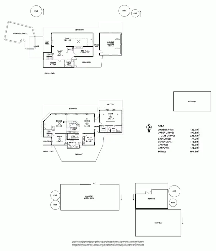 Floorplan of Homely rural property listing, 1153 Jervois Road, White Sands SA 5253