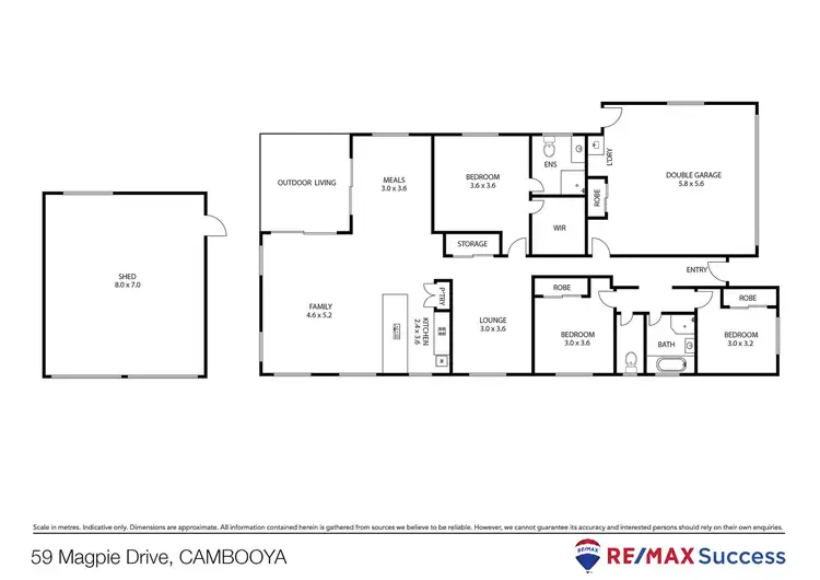 Floorplan of Homely house listing, 59 Magpie Drive, Cambooya QLD 4358