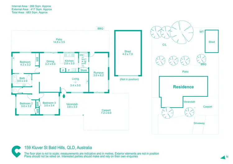 Floorplan of Homely house listing, 159 Kluver Street, Bald Hills QLD 4036