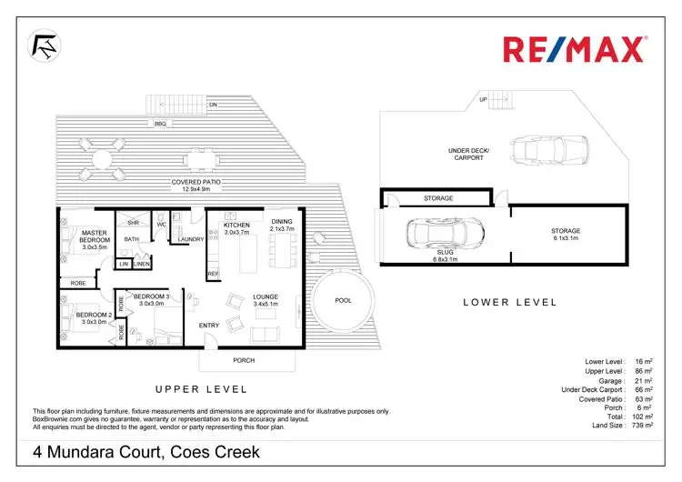 Floorplan of Homely house listing, 4 Mundara Court, Coes Creek QLD 4560