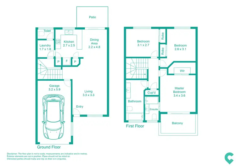 Floorplan of Homely townhouse listing, 15/12 Timms Road, Everton Hills QLD 4053