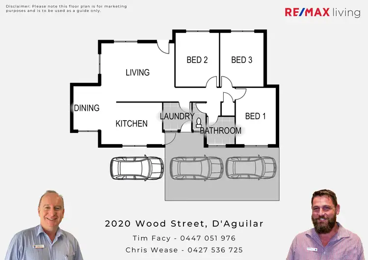 Floorplan of Homely house listing, 2020 Wood Street, D'aguilar QLD 4514