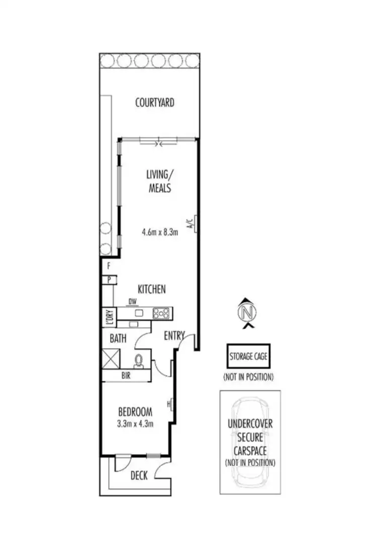 Floorplan of Homely apartment listing, 2/199 Barkly Street, Brunswick VIC 3056