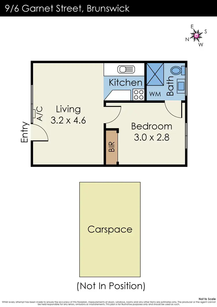 Floorplan of Homely apartment listing, 9/6 Garnet Street, Brunswick VIC 3056