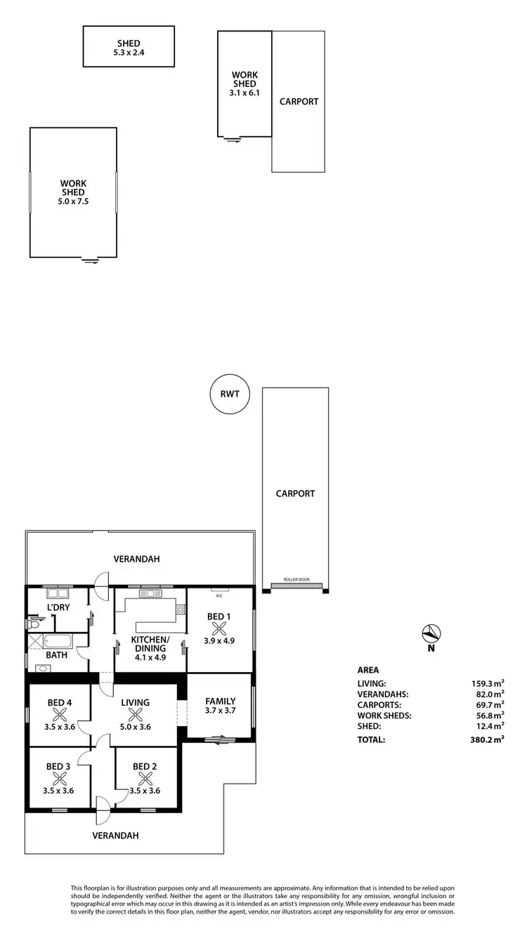 Floorplan of Homely house listing, 44 Trevena, Tailem Bend SA 5260