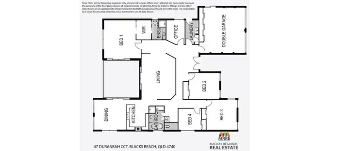 Floorplan of Homely house listing, 47 Duranbah Circuit, Blacks Beach QLD 4740