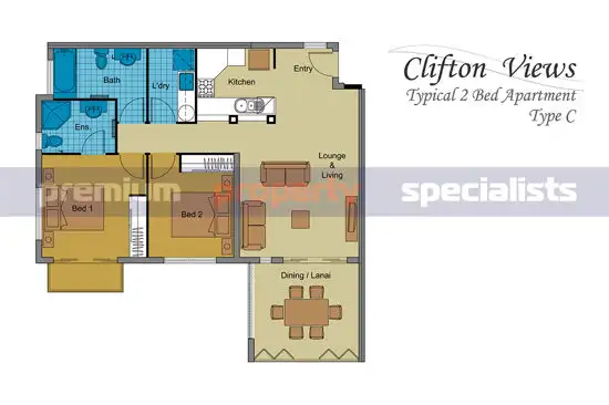 Floorplan of Homely unit listing, 209 40 Clifton Road, Clifton Beach QLD 4879