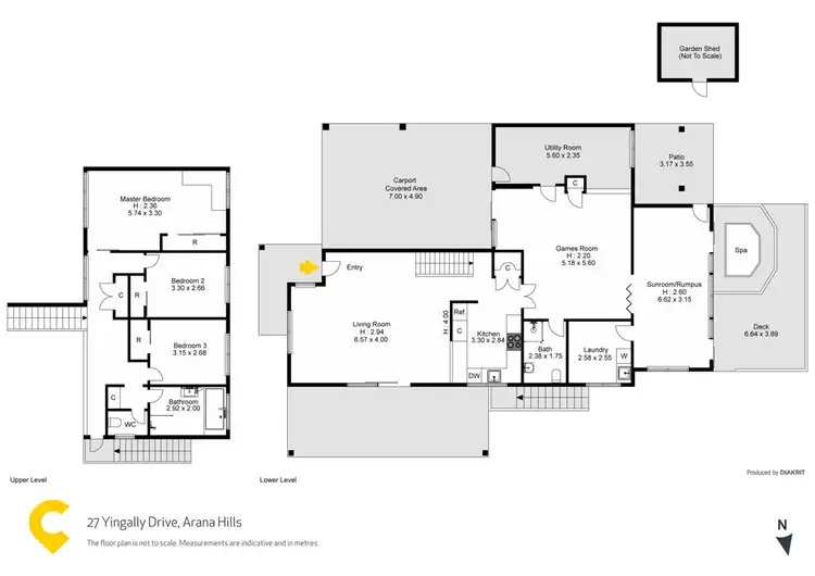 Floorplan of Homely house listing, 27 Yingally Drive, Arana Hills QLD 4054