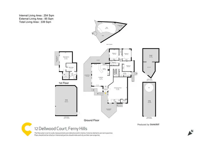 Floorplan of Homely house listing, 12 Dellwood Court, Ferny Hills QLD 4055