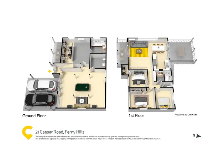Floorplan of Homely house listing, 21 Caesar Road, Ferny Hills QLD 4055