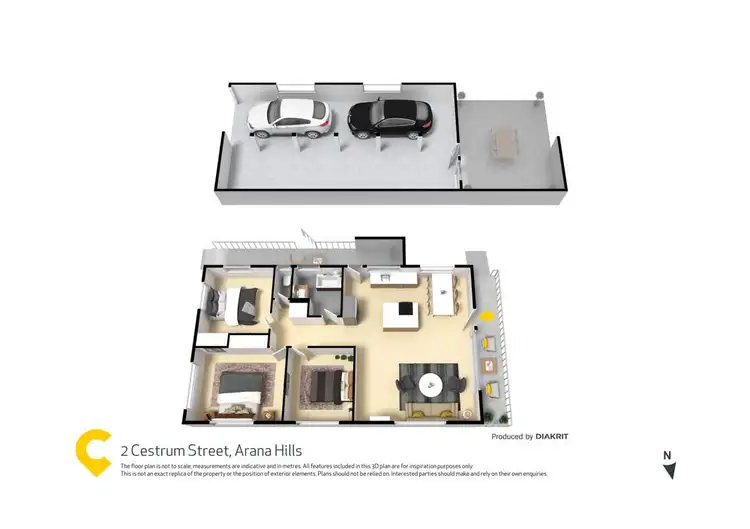 Floorplan of Homely house listing, 2 Cestrum Street, Arana Hills QLD 4054