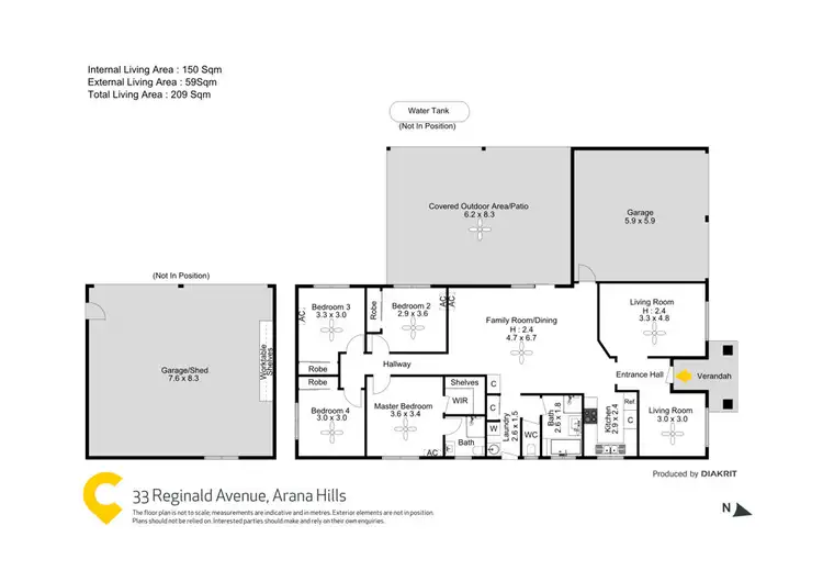 Floorplan of Homely house listing, 33 Reginald Avenue, Arana Hills QLD 4054