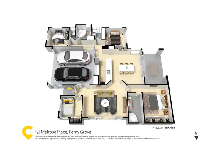 Floorplan of Homely house listing, 50 Melrose Place, Ferny Grove QLD 4055