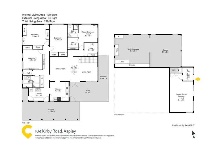 Floorplan of Homely house listing, 104 Kirby Road, Aspley QLD 4034