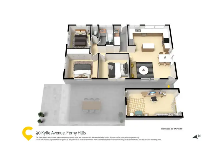 Floorplan of Homely house listing, 90 Kylie Avenue, Ferny Hills QLD 4055