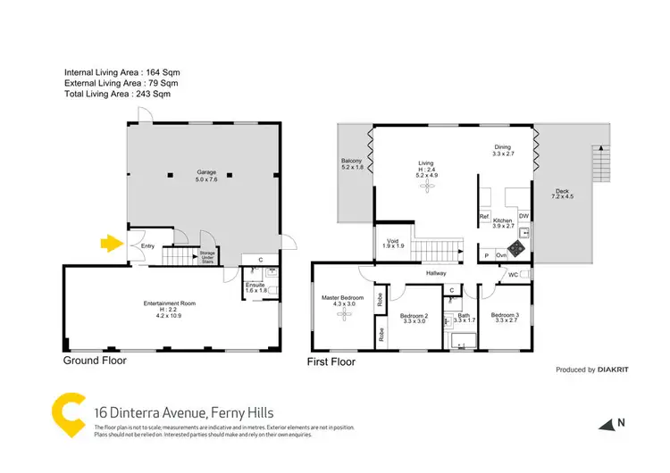 Floorplan of Homely house listing, 16 Dinterra Avenue, Ferny Hills QLD 4055