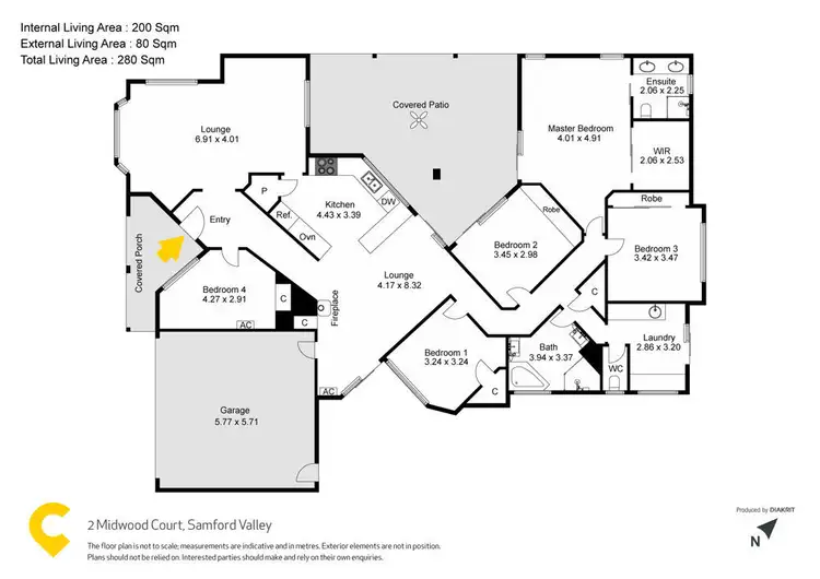 Floorplan of Homely house listing, 2 Midwood Court, Samford Valley QLD 4520