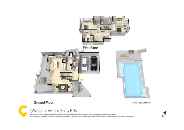 Floorplan of Homely house listing, 13 Wirlpana Avenue, Ferny Hills QLD 4055