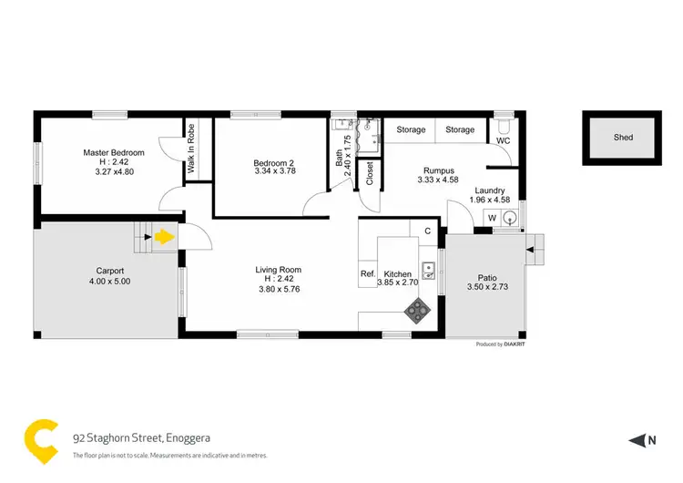 Floorplan of Homely house listing, 92 Staghorn Street, Enoggera QLD 4051