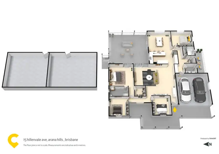 Floorplan of Homely house listing, 15 Hillenvale Avenue, Arana Hills QLD 4054