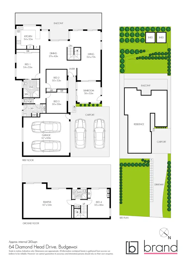 Floorplan of Homely house listing, 64 Diamond Head Drive, Budgewoi NSW 2262