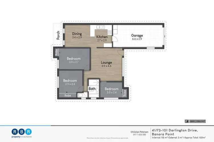 Floorplan of Homely villa listing, 41/73-101 Darlington Drive, Banora Point NSW 2486