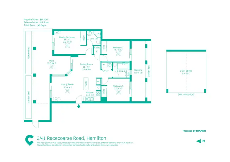 Floorplan of Homely apartment listing, 3/41 Racecourse Road, Hamilton QLD 4007