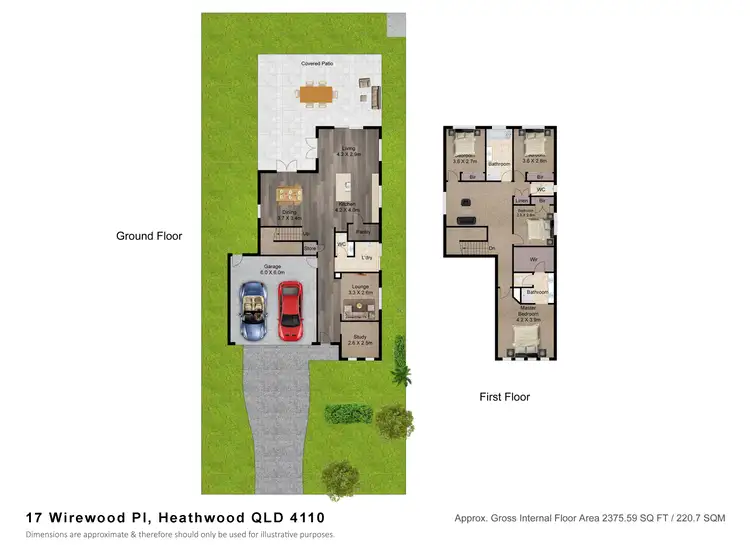 Floorplan of Homely house listing, 17 Wirewood Pl, Heathwood QLD 4110