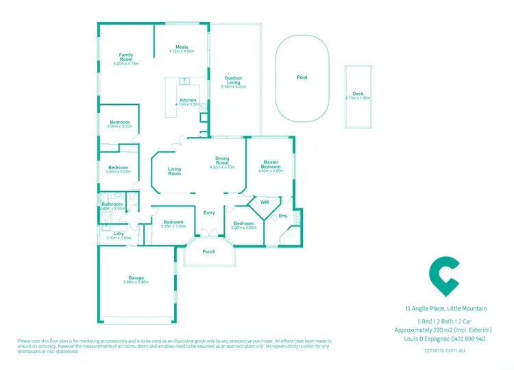 Floorplan of Homely house listing, 11 Anglia Place, Little Mountain QLD 4551