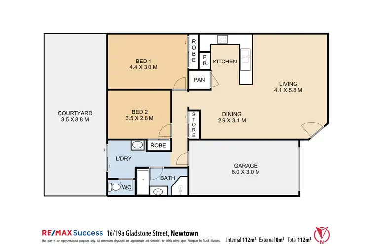 Floorplan of Homely unit listing, 16/19A Gladstone Street, Newtown QLD 4350