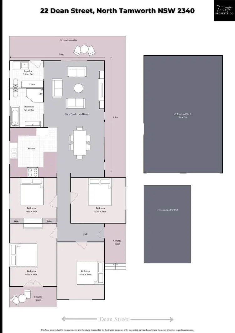Floorplan of Homely house listing, 22 Dean Street, Tamworth NSW 2340