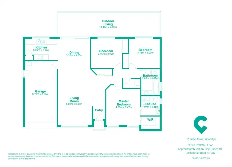 Floorplan of Homely house listing, 16 Holyn Close, Woombye QLD 4559