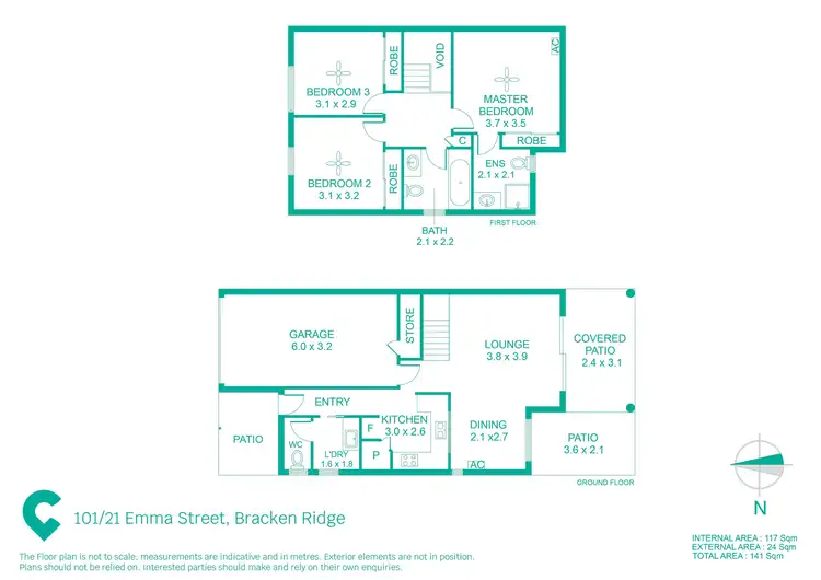Floorplan of Homely townhouse listing, 101/21 Emma Street, Bracken Ridge QLD 4017