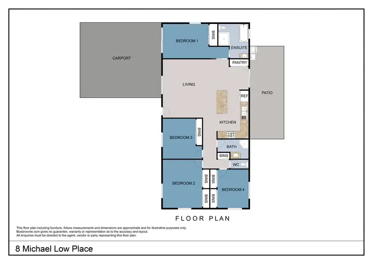 Floorplan of Homely house listing, 8 Michael Low Place, Norman Gardens QLD 4701