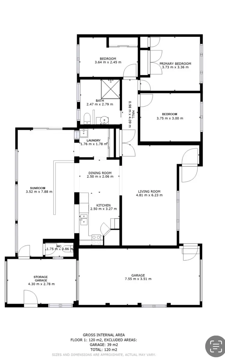 Floorplan of Homely house listing, 6 Katherine Close, Coffs Harbour NSW 2450