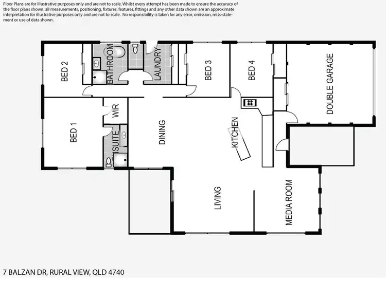 Floorplan of Homely house listing, 7 Balzan Drive, Rural View QLD 4740