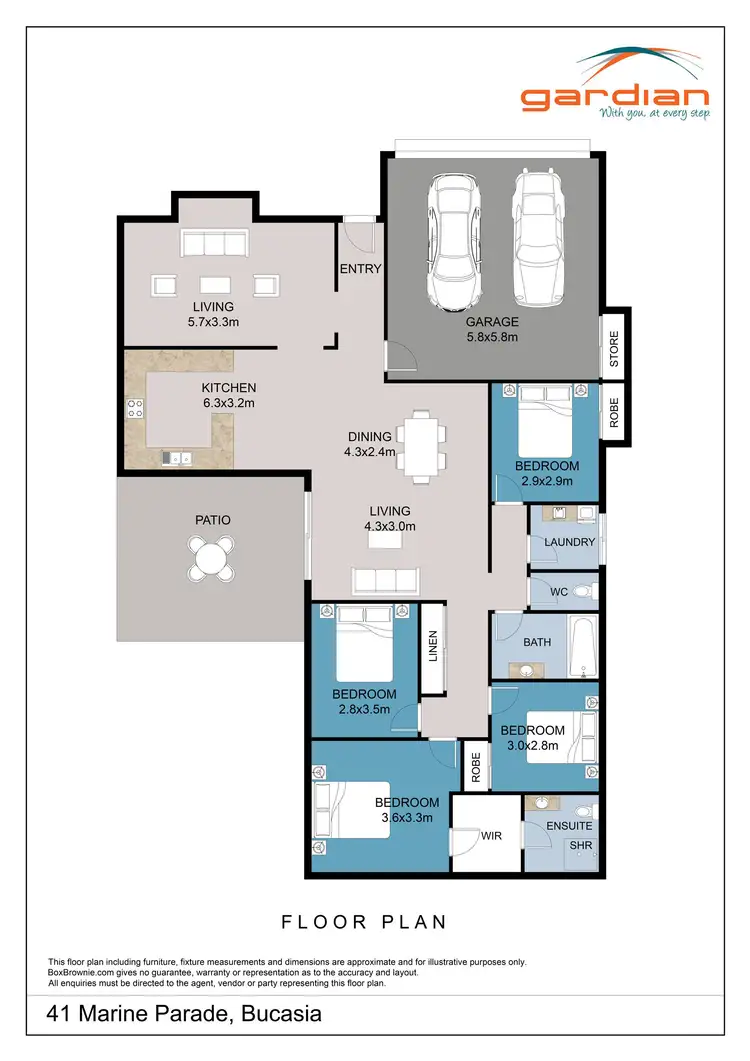 Floorplan of Homely house listing, 41 Marine Parade, Bucasia QLD 4750