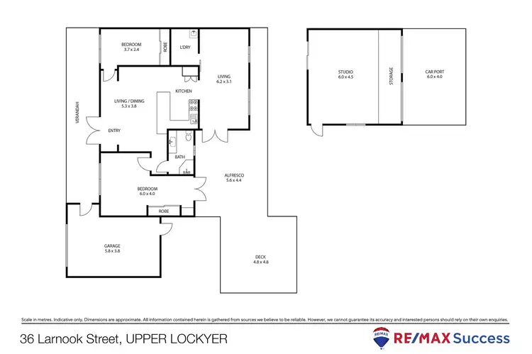Floorplan of Homely rural property listing, 36 Larnook Street, Upper Lockyer QLD 4352