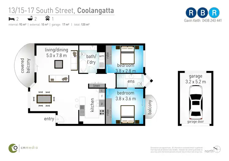 Floorplan of Homely apartment listing, 13/15-17 South Street, Coolangatta QLD 4225