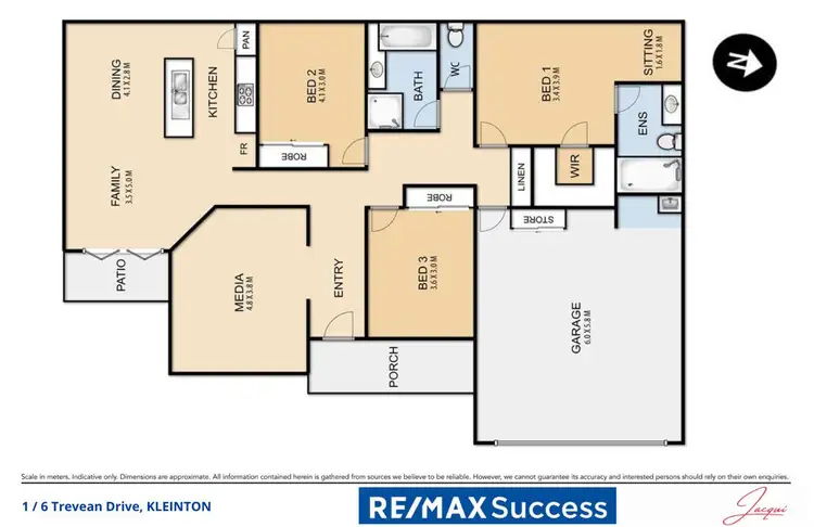 Floorplan of Homely unit listing, 1/6 Trevean Drive, Kleinton QLD 4352