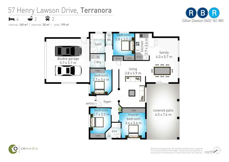 Floorplan of Homely house listing, 57 Henry Lawson Drive, Terranora NSW 2486