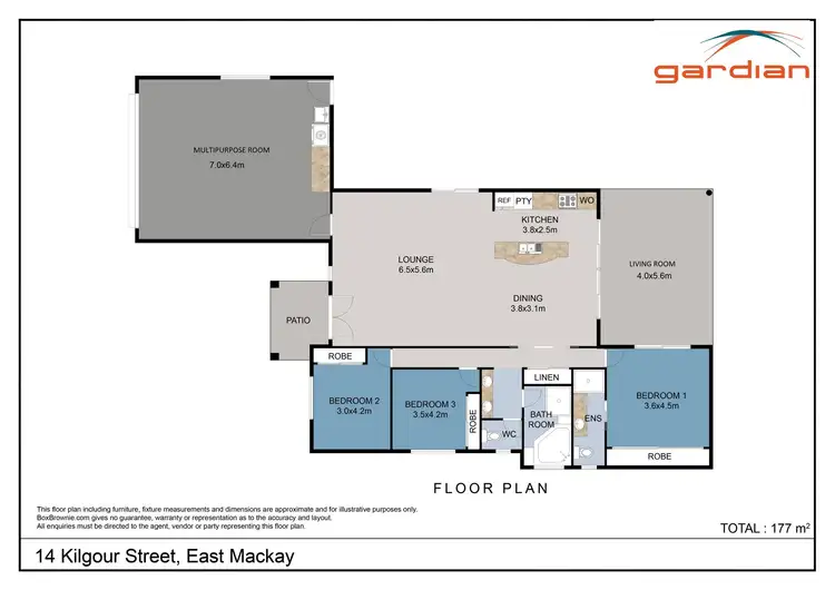 Floorplan of Homely house listing, 14 Kilgour Street, East Mackay QLD 4740