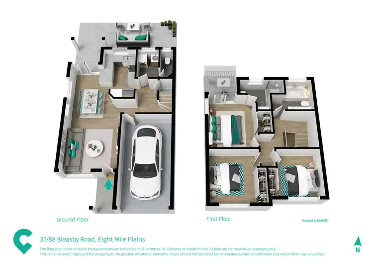 Floorplan of Homely townhouse listing, 35/88 Bleasby Road, Eight Mile Plains QLD 4113