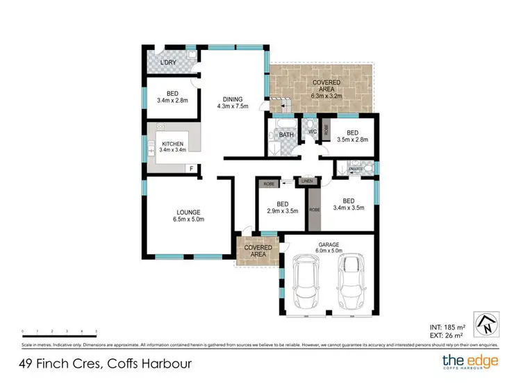 Floorplan of Homely house listing, 49 Finch Crescent, Coffs Harbour NSW 2450