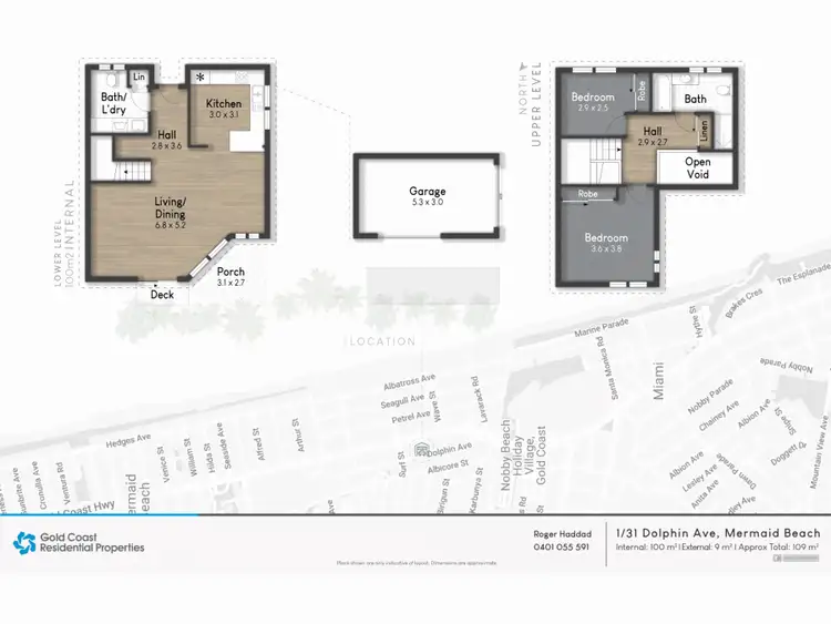 Floorplan of Homely semi-detached listing, 1/31 Dolphin Avenue, Mermaid Beach QLD 4218