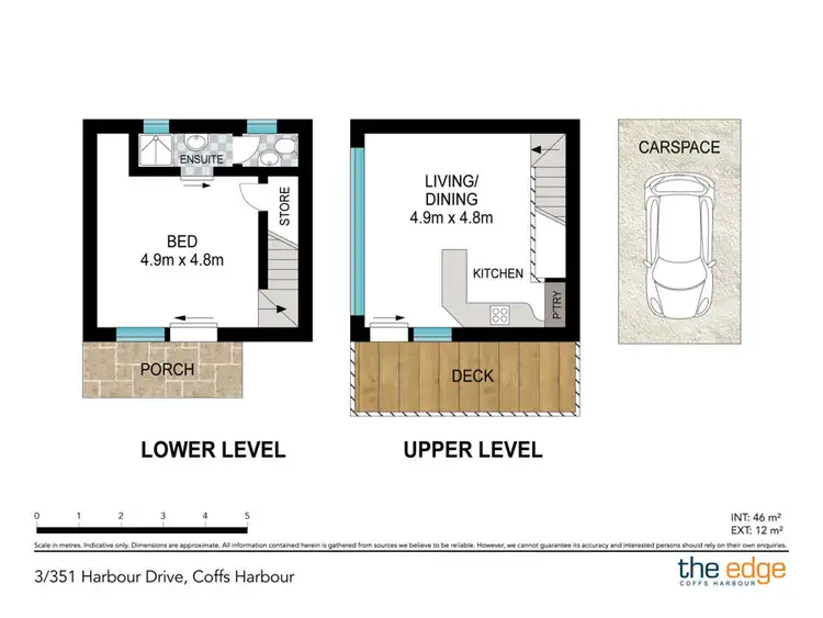 Floorplan of Homely unit listing, 3/351 Harbour Drive, Coffs Harbour NSW 2450