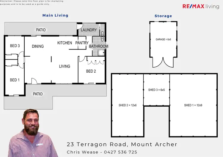 Floorplan of Homely rural property listing, 23 Terragon Road, Mount Archer QLD 4514