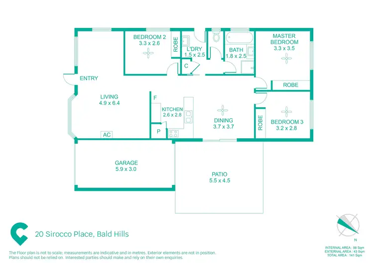 Floorplan of Homely house listing, 20 Sirocco Place, Bald Hills QLD 4036